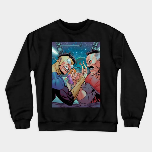 mark vs nolan Crewneck Sweatshirt by super villain